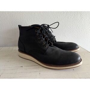 Mivano Italia leather men's dress lace shoes Ankle Boot  11 Black